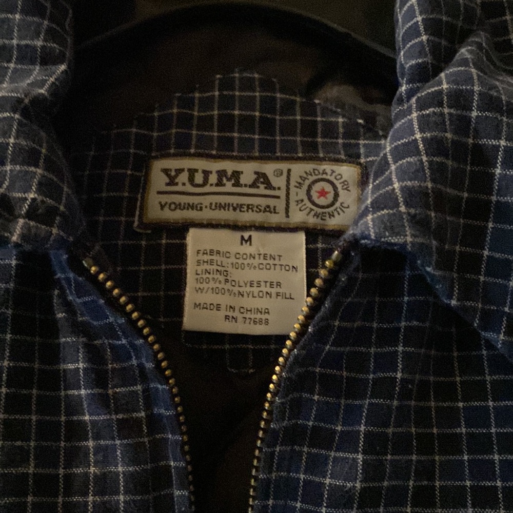 Jacket, Plaid, Blue - Picture 2 of 3